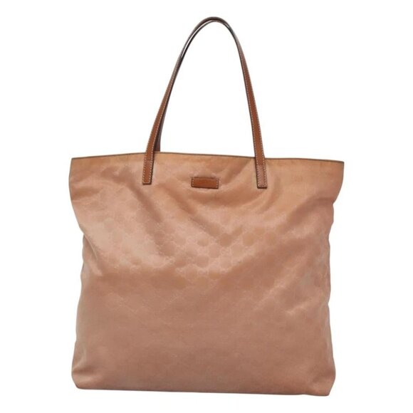 GUCCI GG Canvas Tote Bag Nylon Pink Gold 295252 Auth 129450 - Picture 1 of 16